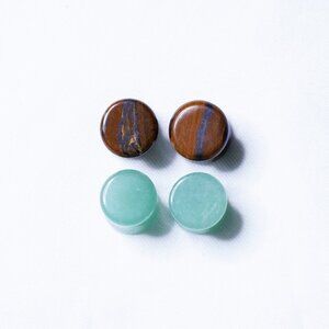 Arctic Buffalo -00g Stone Ear Plugs/Ear Guages Two(2) Pair Bundle